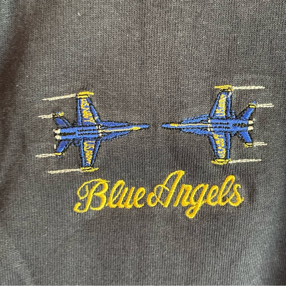 Blue Angels/U.S. Navy Short Sleeve Henley by Anvil Men's Size Large - Picture 4 of 12